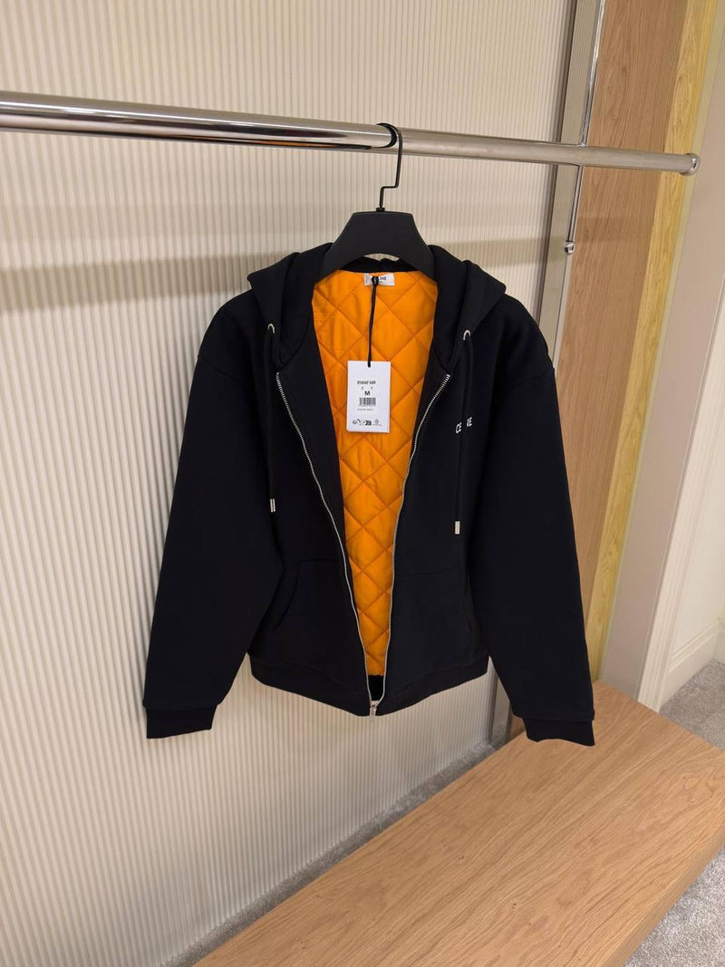 Black Padded Sweatshirt