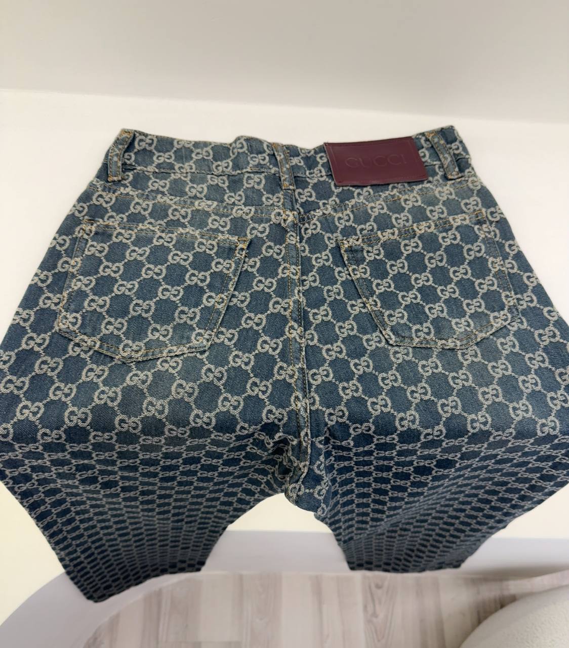 Blue Women Monogram Jeans