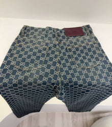 Blue Women Monogram Jeans