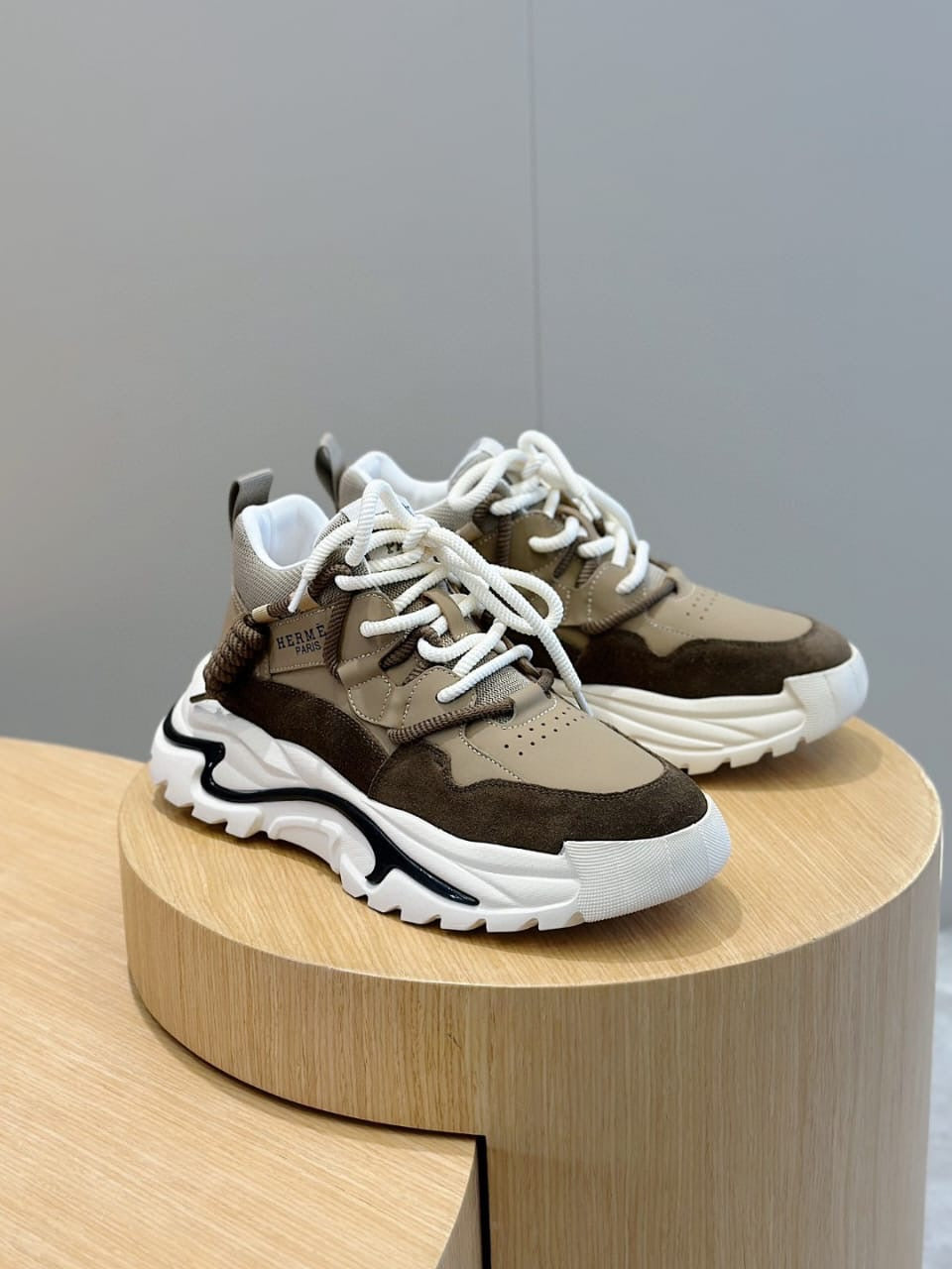 Beige Men Sneakers