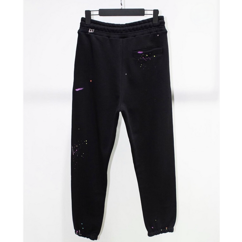 Black Cotton Track Pants
