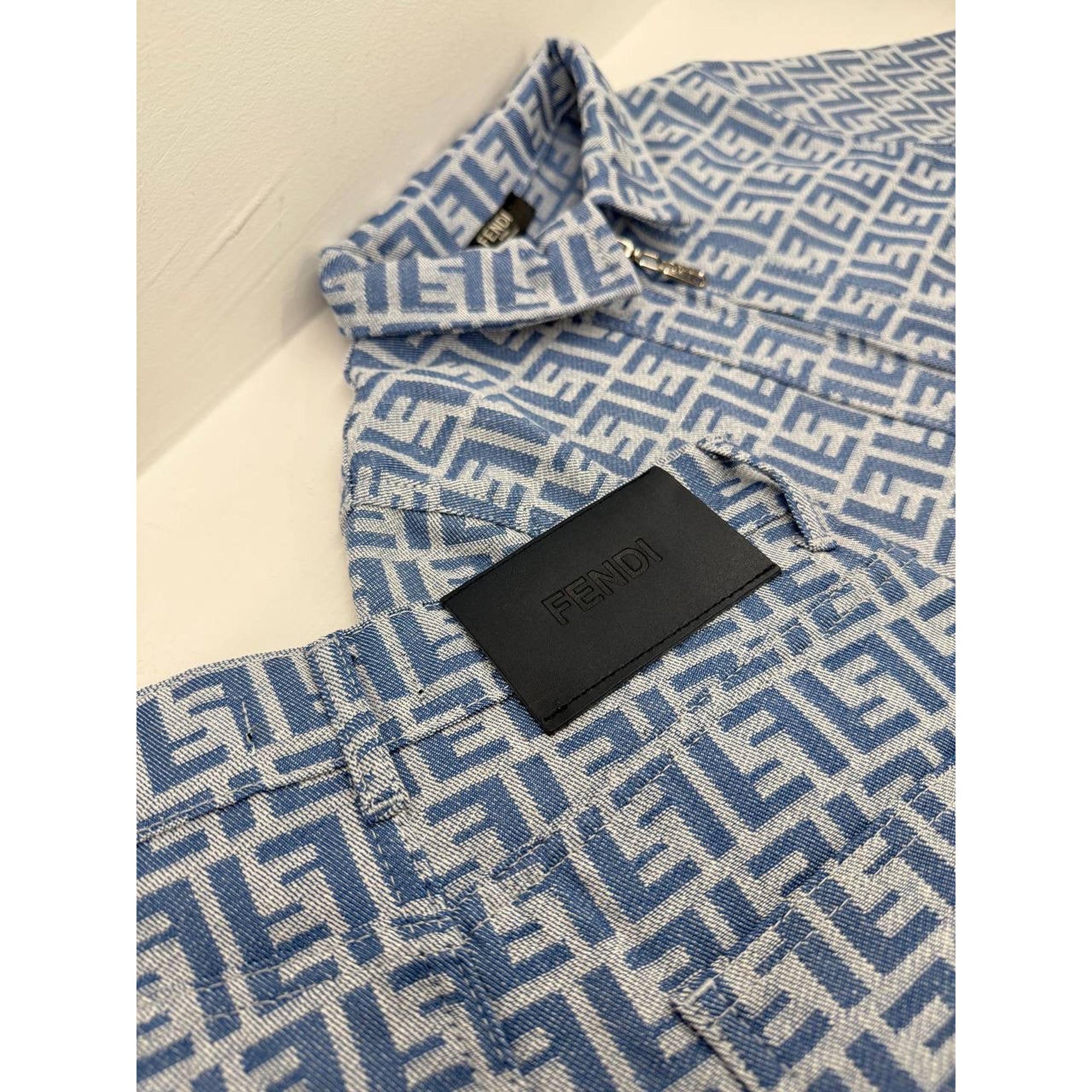 Plavi traper monogram ženski set