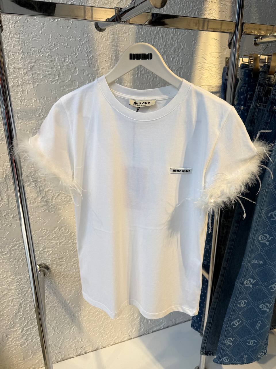 White Cotton Women T-shirt