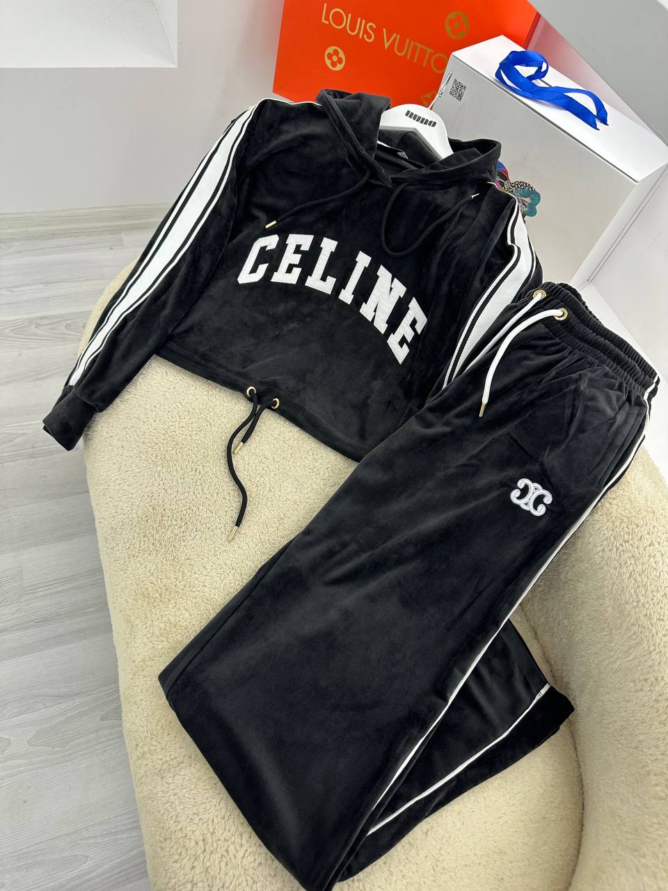 Black Women Cotton Tracksuit