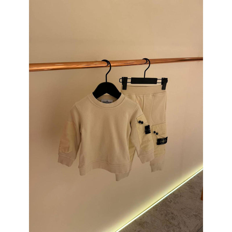 Beige Kids Cotton Set