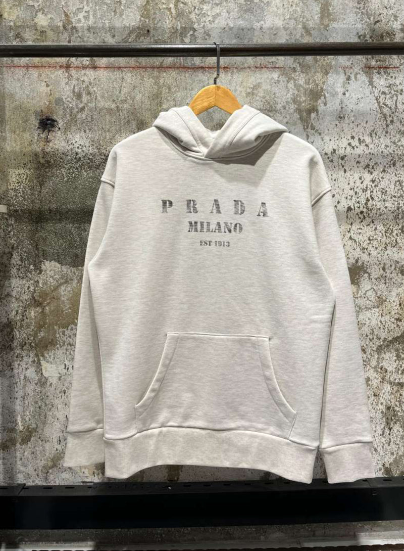 Light Grey Cotton Hoodie