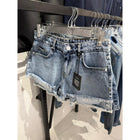 Light Blue Denim Women Shorts
