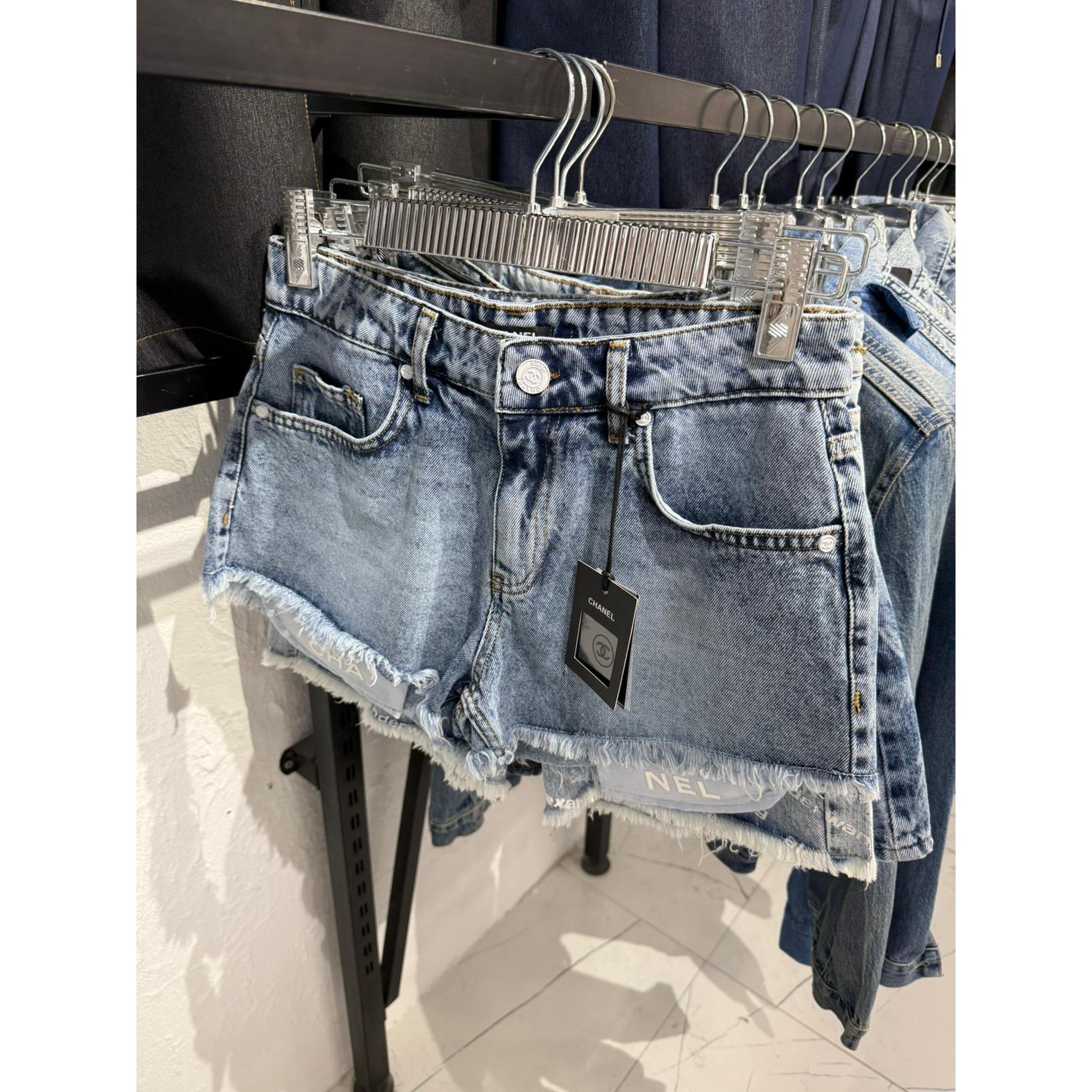 Light Blue Denim Women Shorts