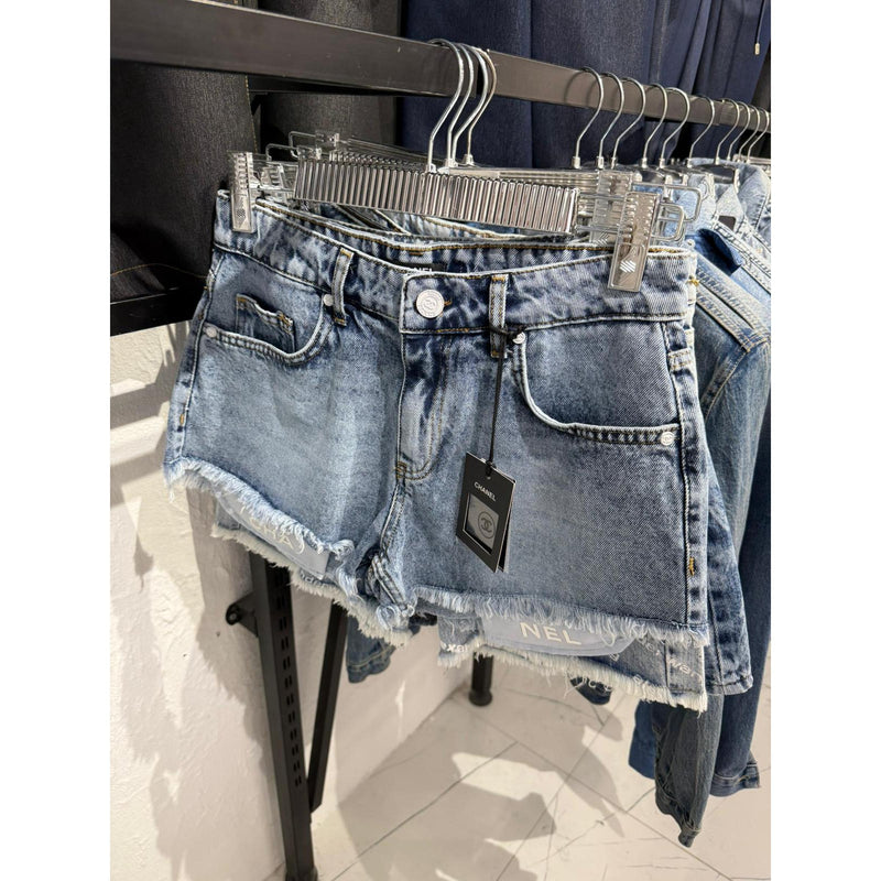 Light Blue Denim Women Shorts