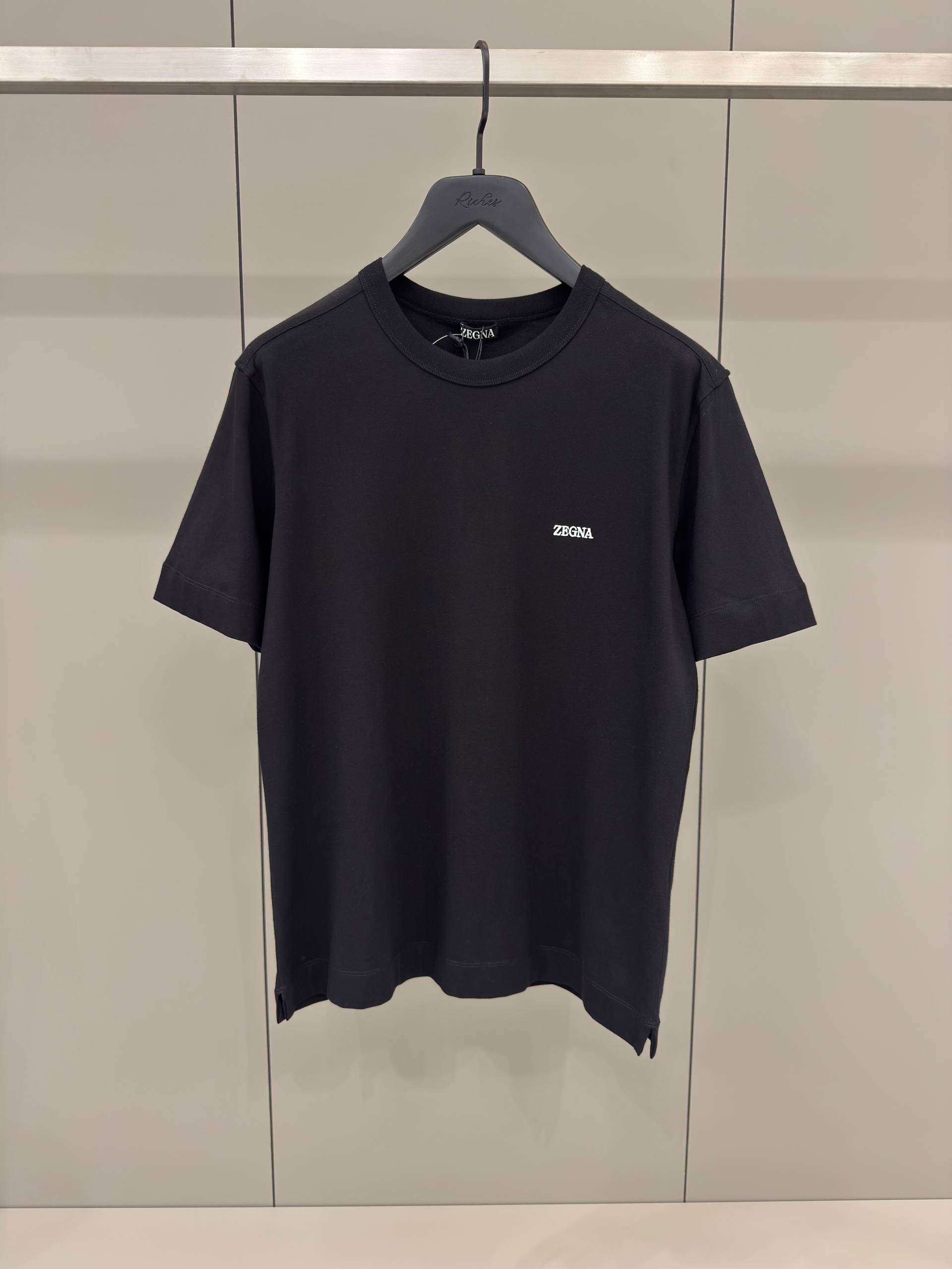 Black Cotton T-shirt