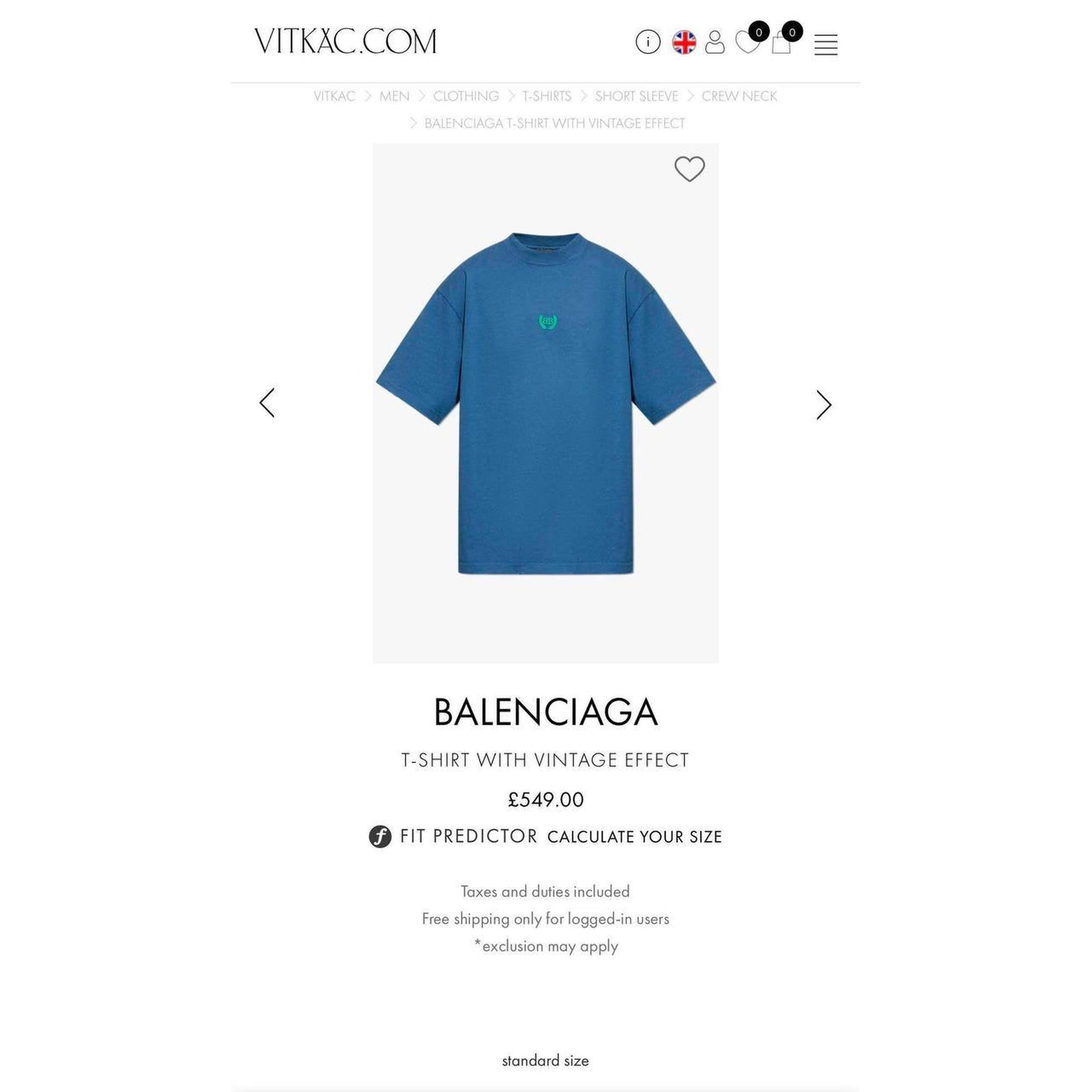 Blue Oversized T-Shirt