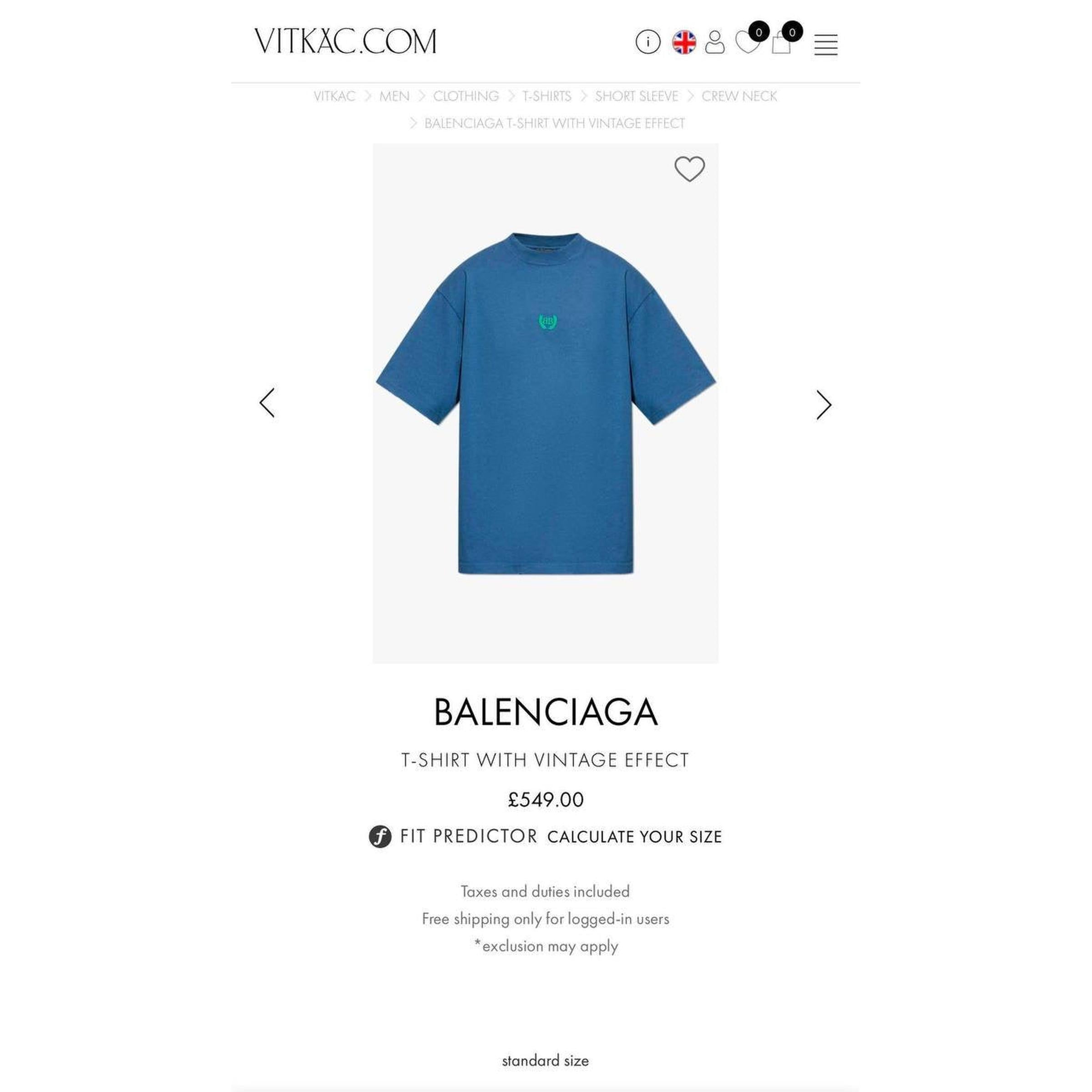 Blue Oversized T-Shirt