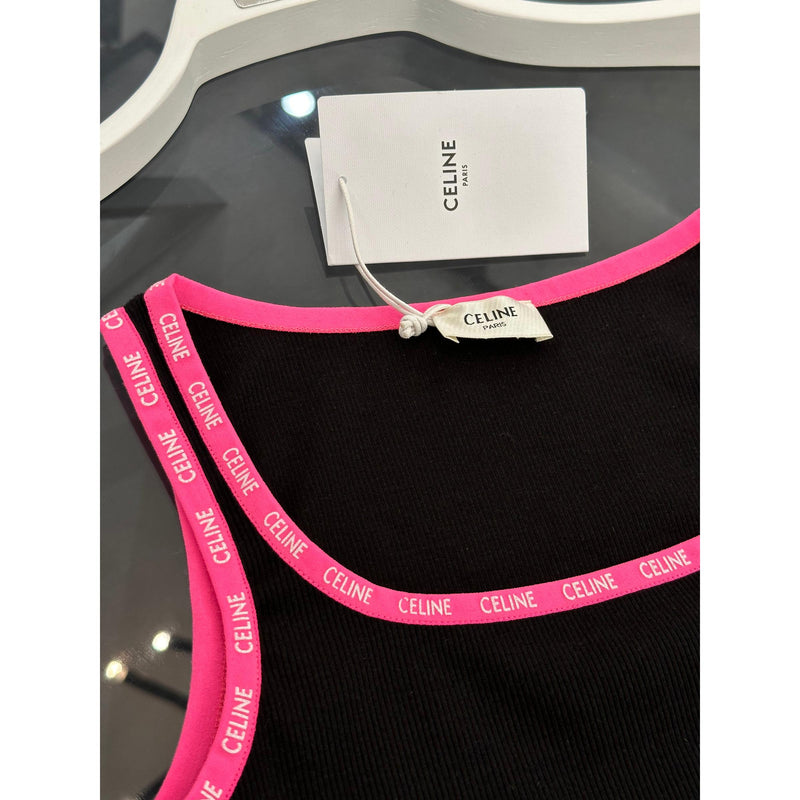 Cotton Women Crop Top in Black and White