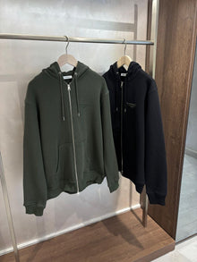 Black Zipper Sweatshirt