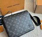 Dark Grey Monogram Cross Body Bag