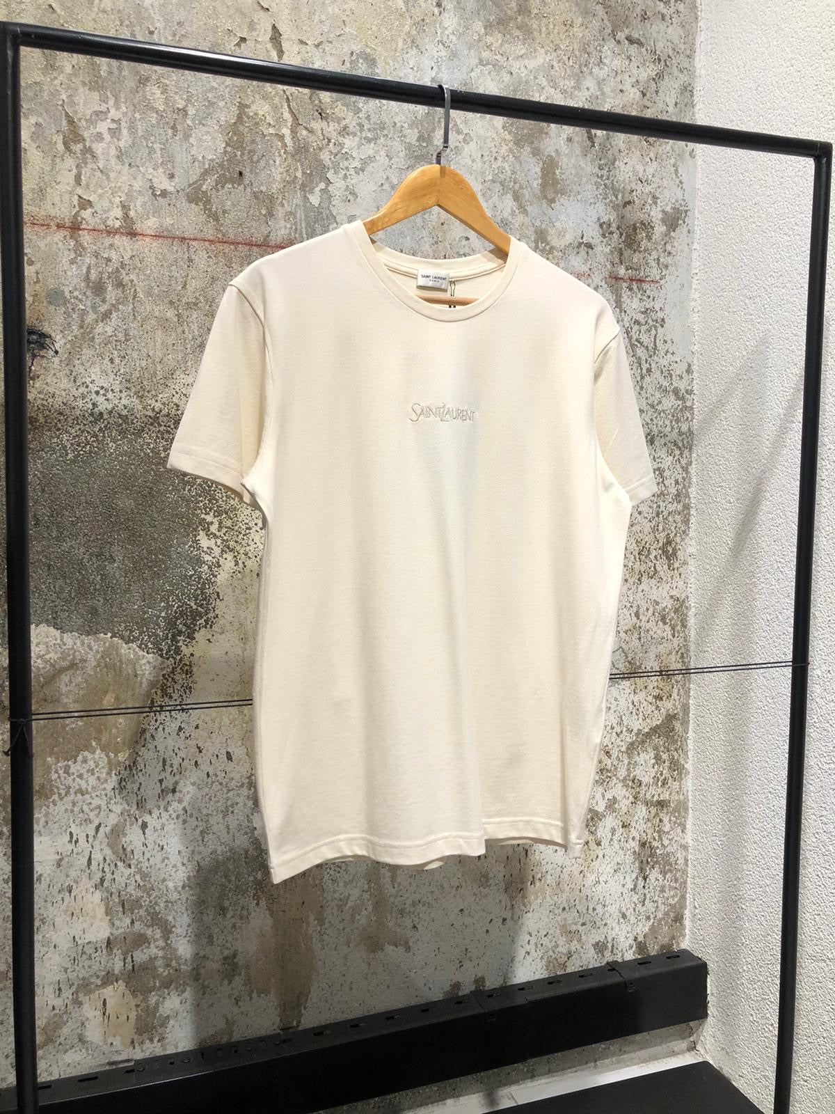 Cream Cotton T-shirt