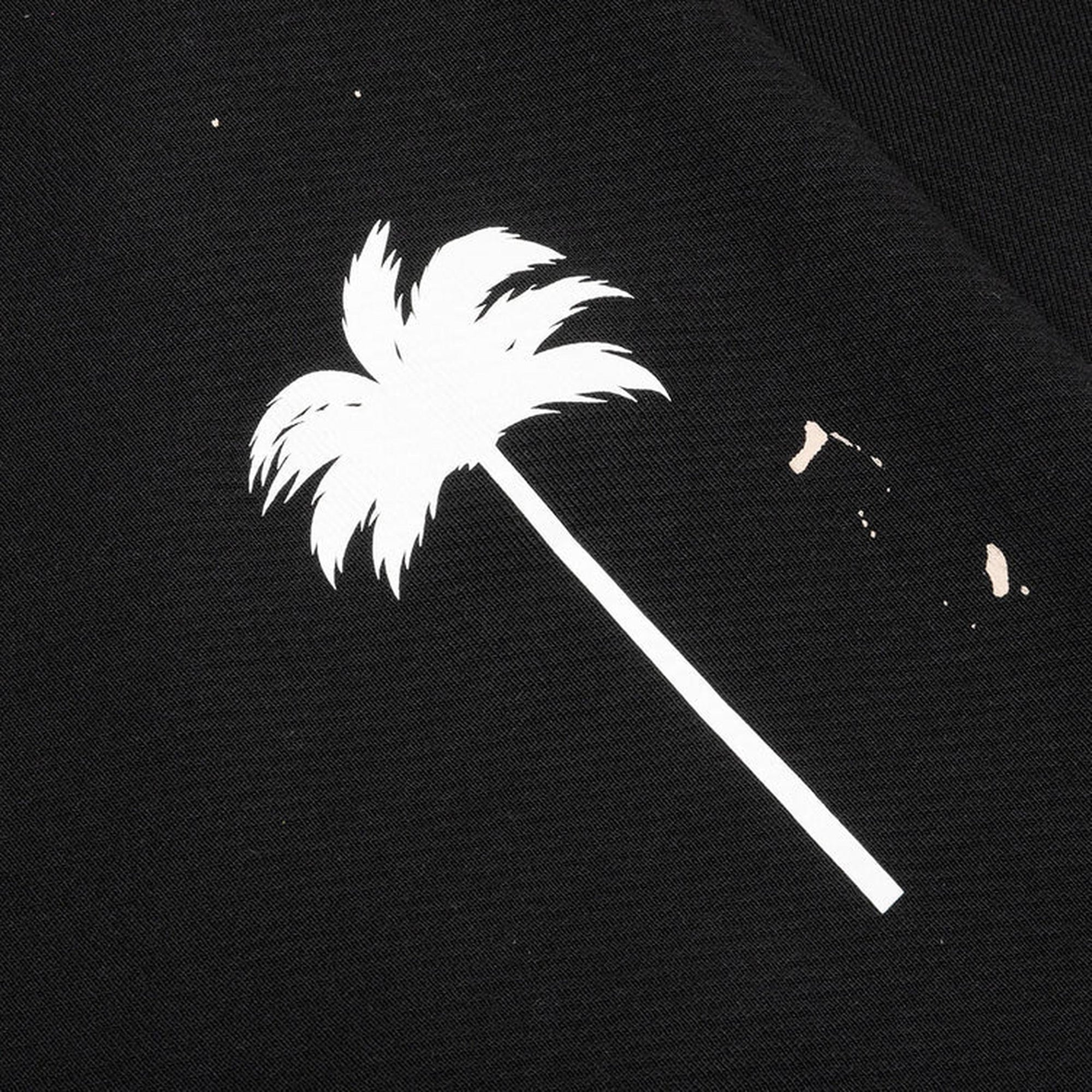 Black Cotton Track Pants