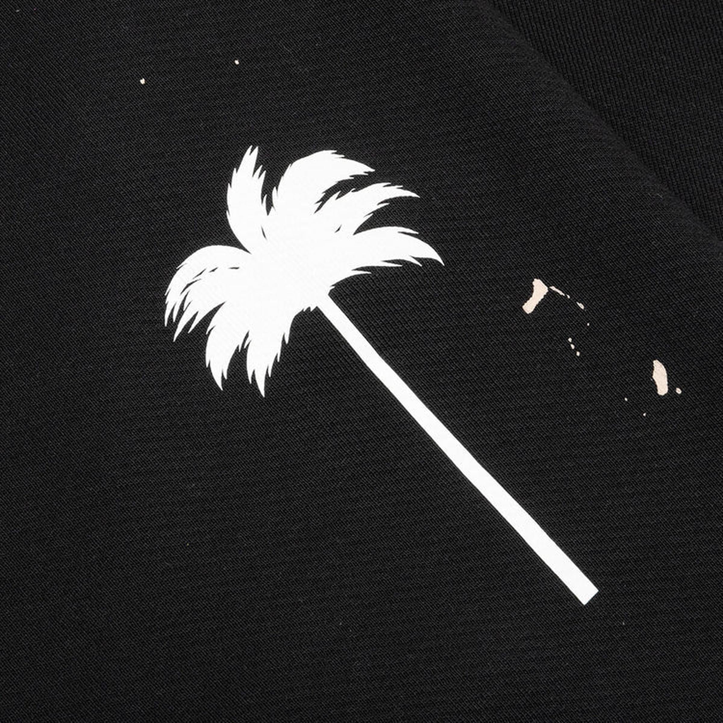 Black Cotton Track Pants