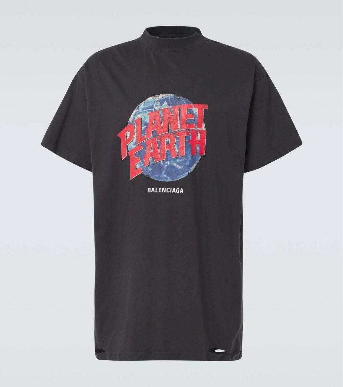 Dark Grey Cotton Oversized T-shirt