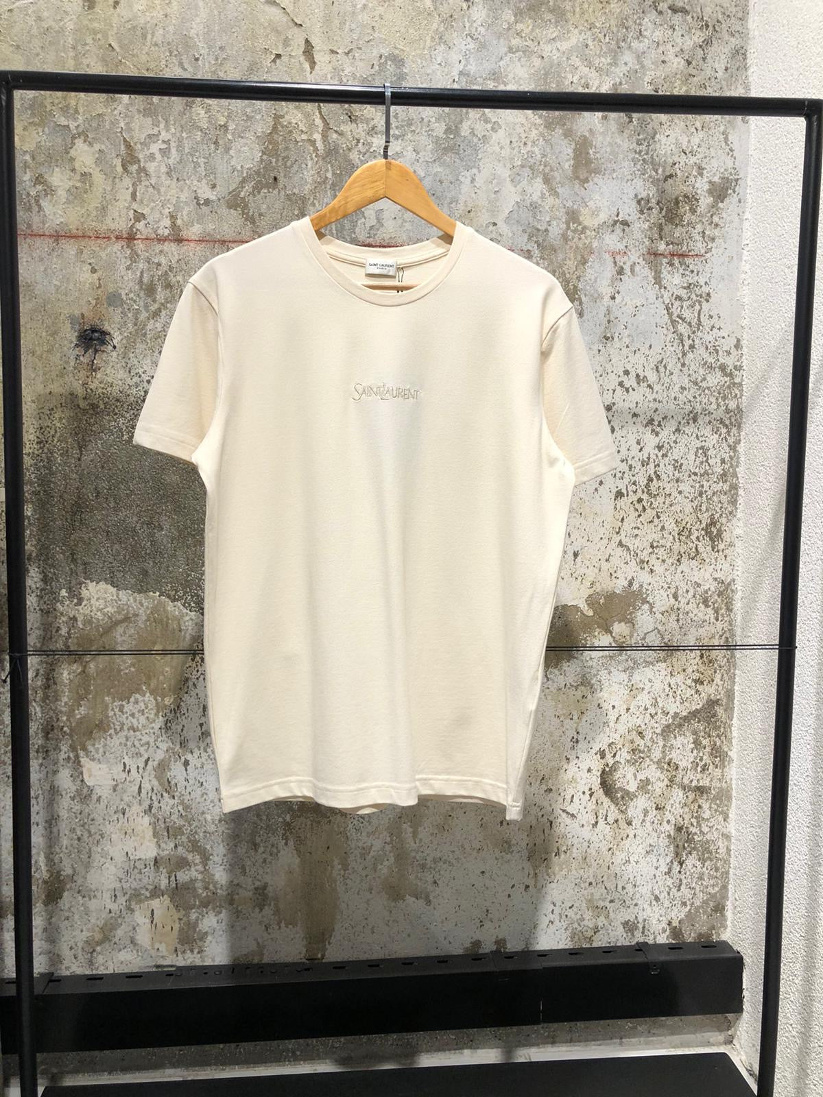 Cream Cotton T-shirt