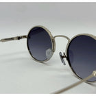 Blue Sunglasses with Silver Frames