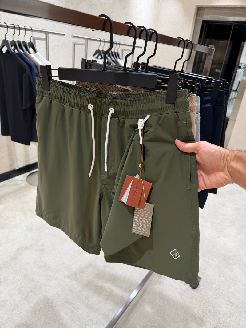 Dark Green Swim Shorts