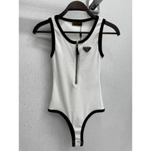 Women Cotton Zipper Body in Black and White