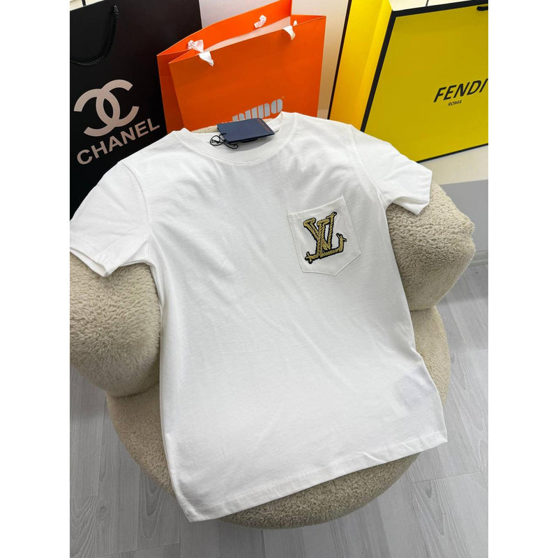 White Cotton Women T-shirt