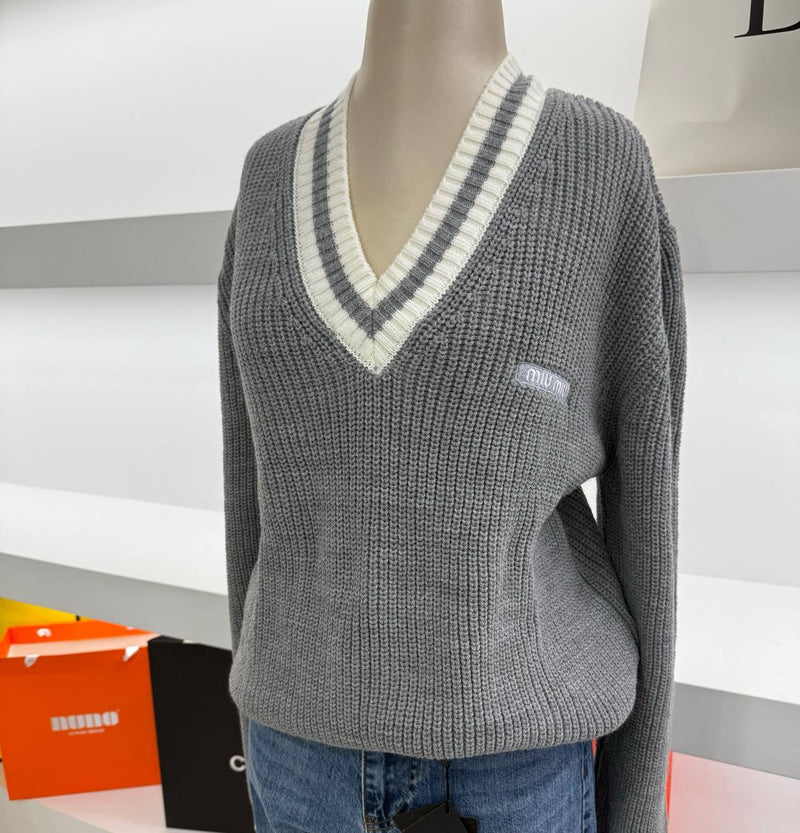 Grey Knitted Sweater