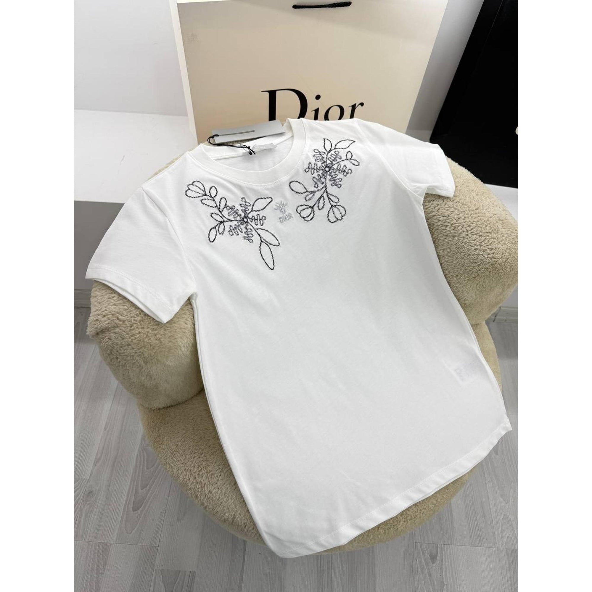 White Cotton Women T-shirt