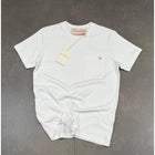 White Oversized T-Shirt with Metal Logo
