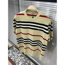 Beige Checkered Oversized T-Shirt