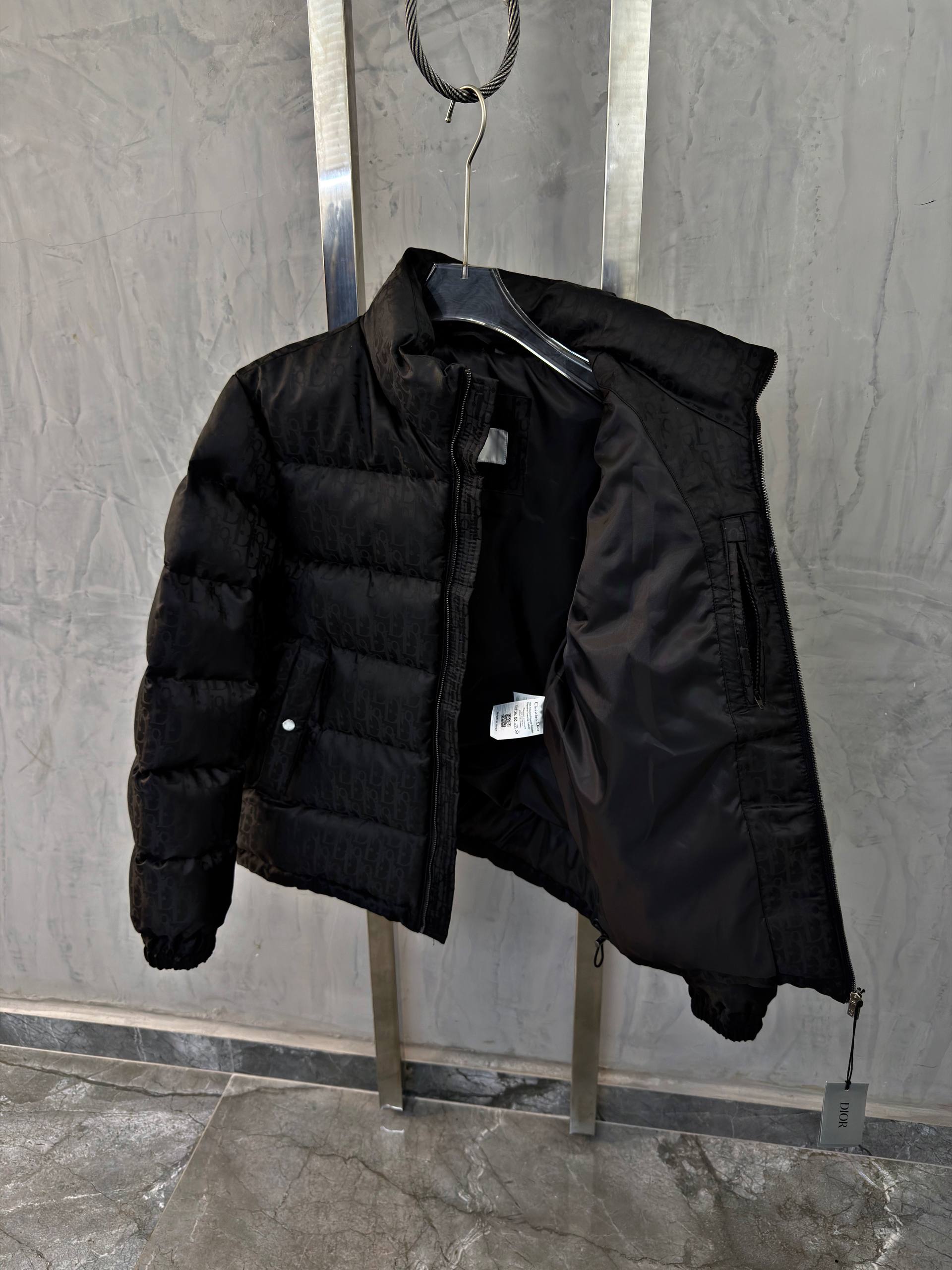 Black Puffer Monogram Jacket