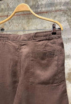 Brown Linen Shorts