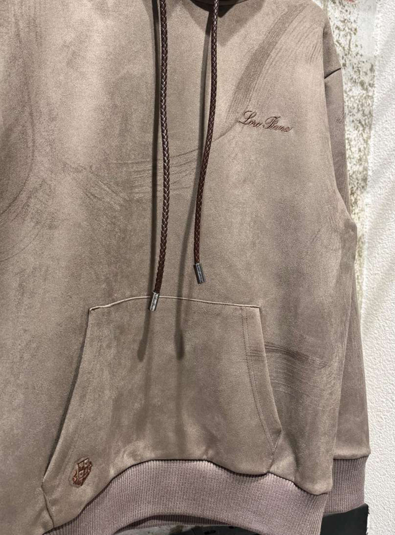 Beige Cotton Hoodie