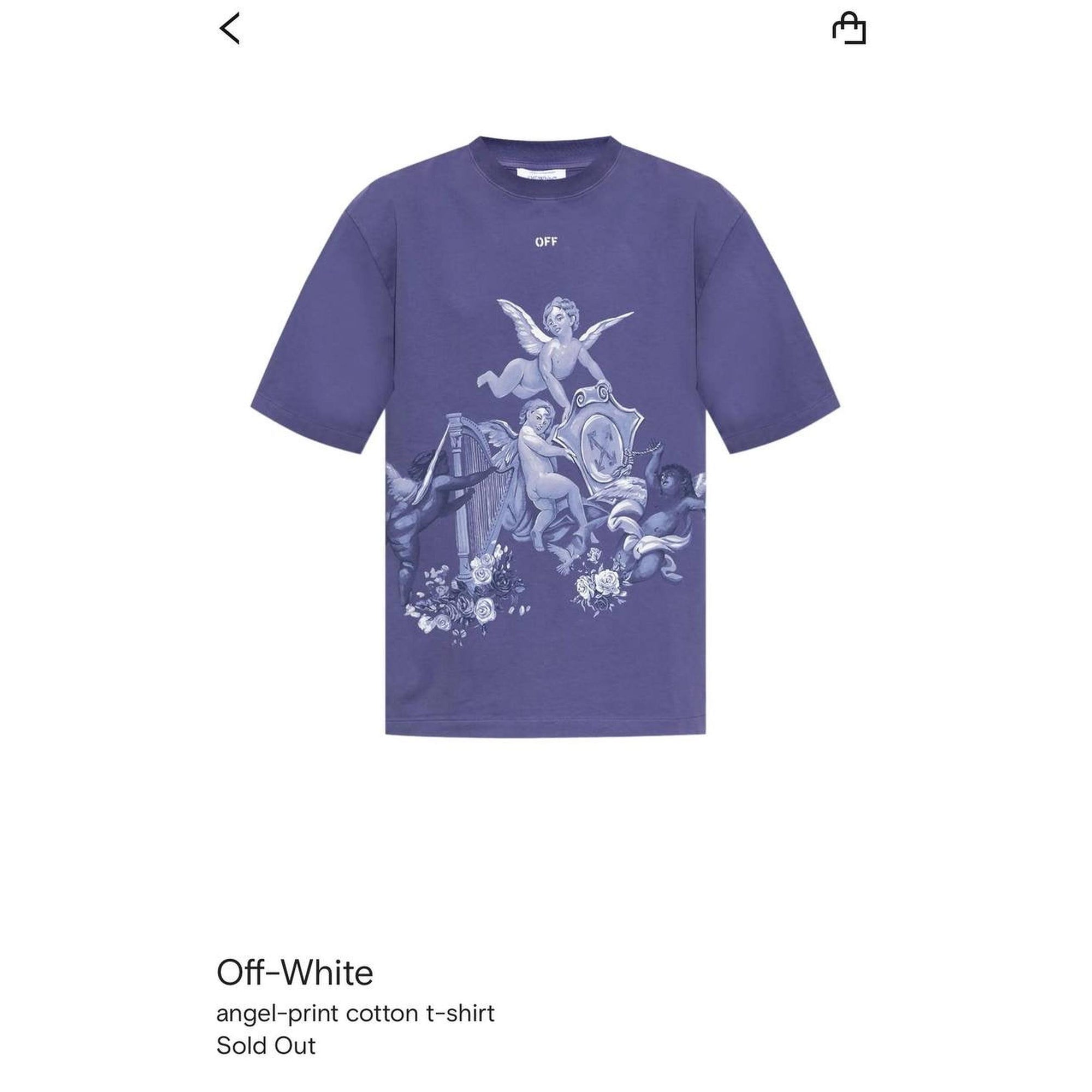 Blue Oversized T-Shirt with Angels