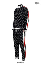 Navy Blue Monogram Tracksuit