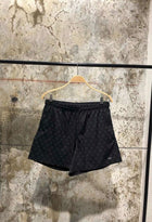 Black Monogram Shorts
