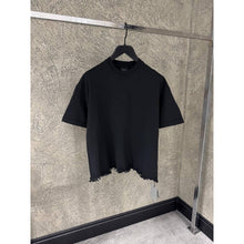 Black Oversized Ripped T-shirt