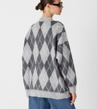 Grey Women Knitted Cardigan