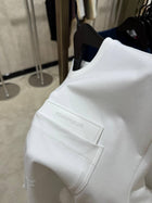 White Cotton T-shirt with Pocket