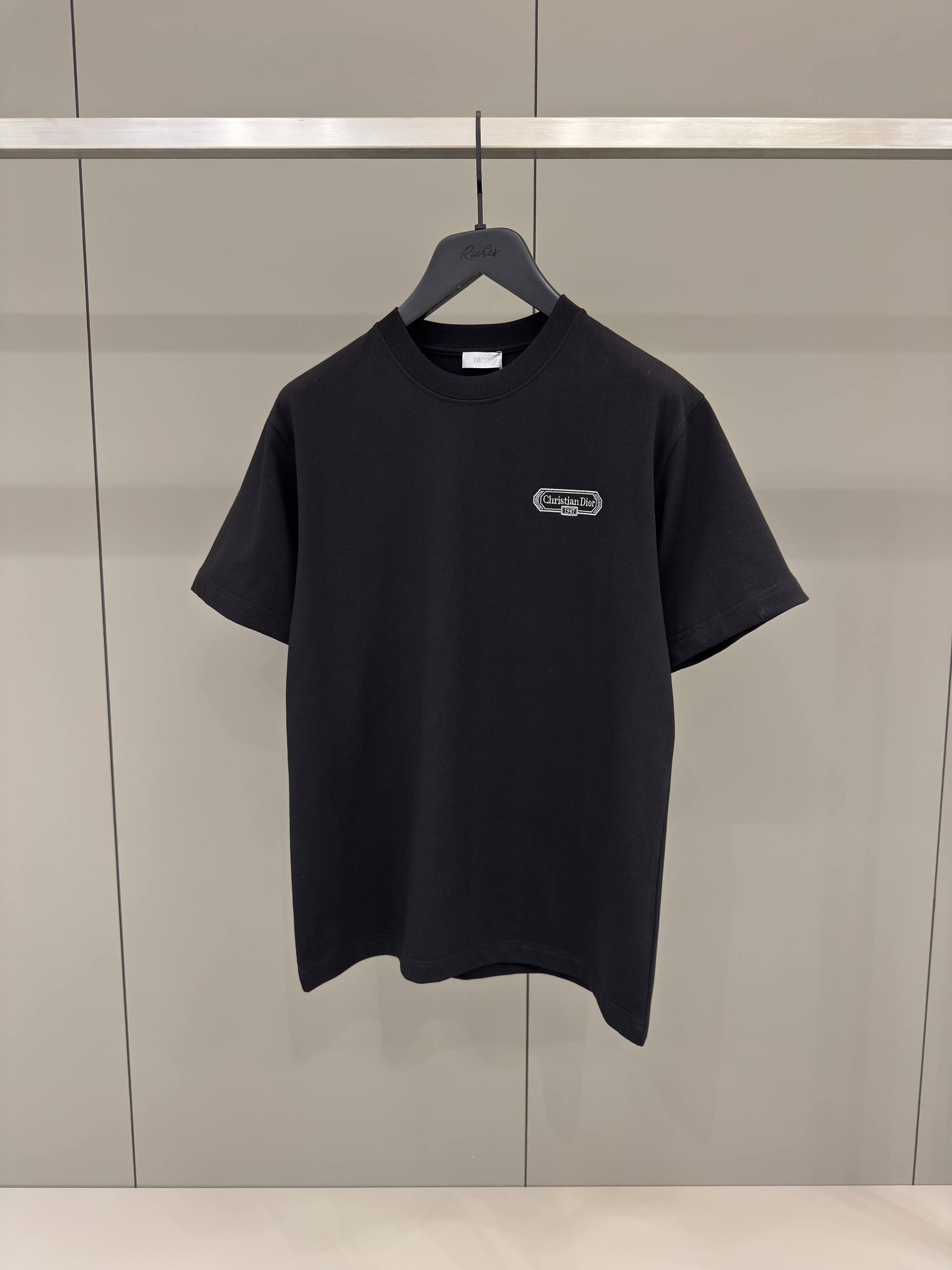 Black Cotton T-shirt