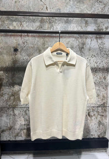 Cream Knitted T-shirt