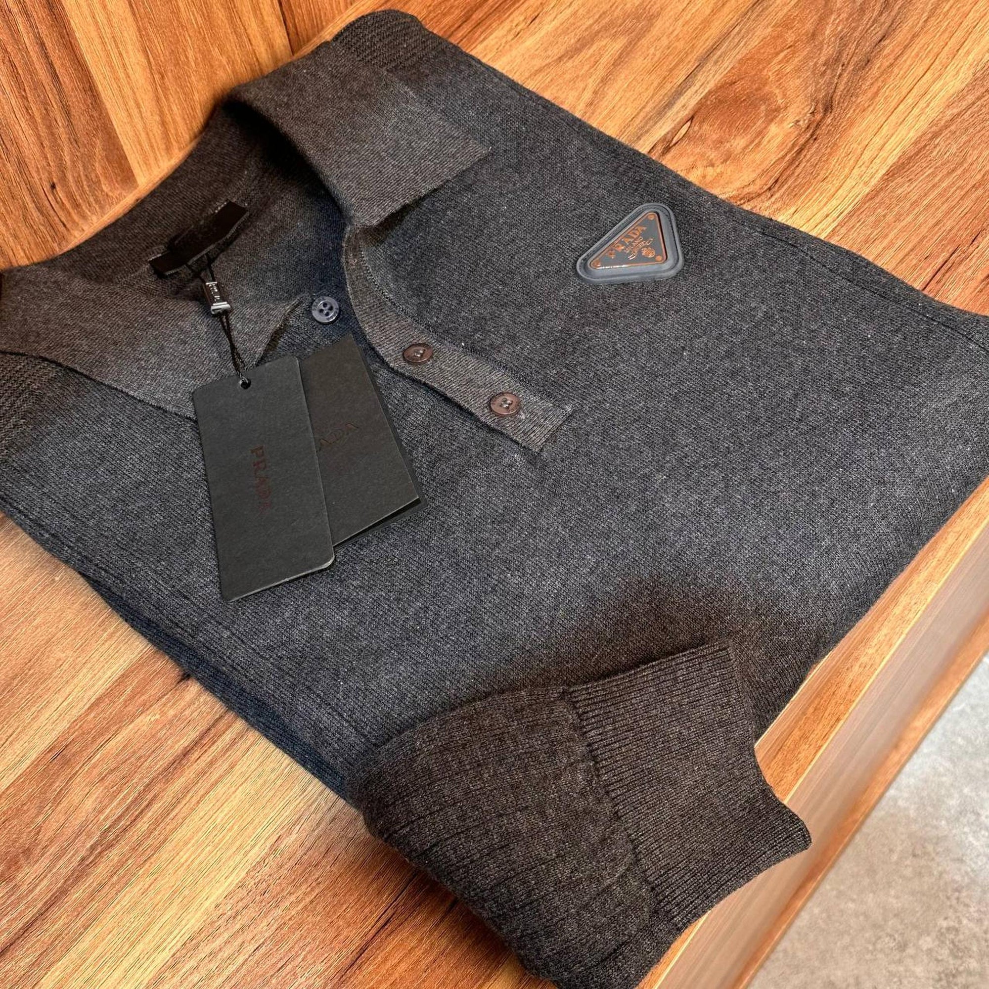 Dark Grey Knitted Sweater