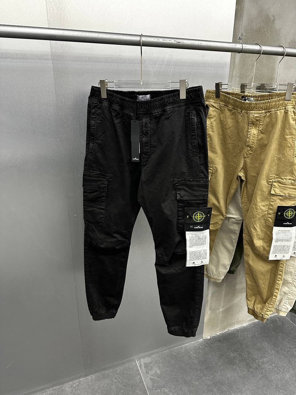 Black & Green Cargo Pants