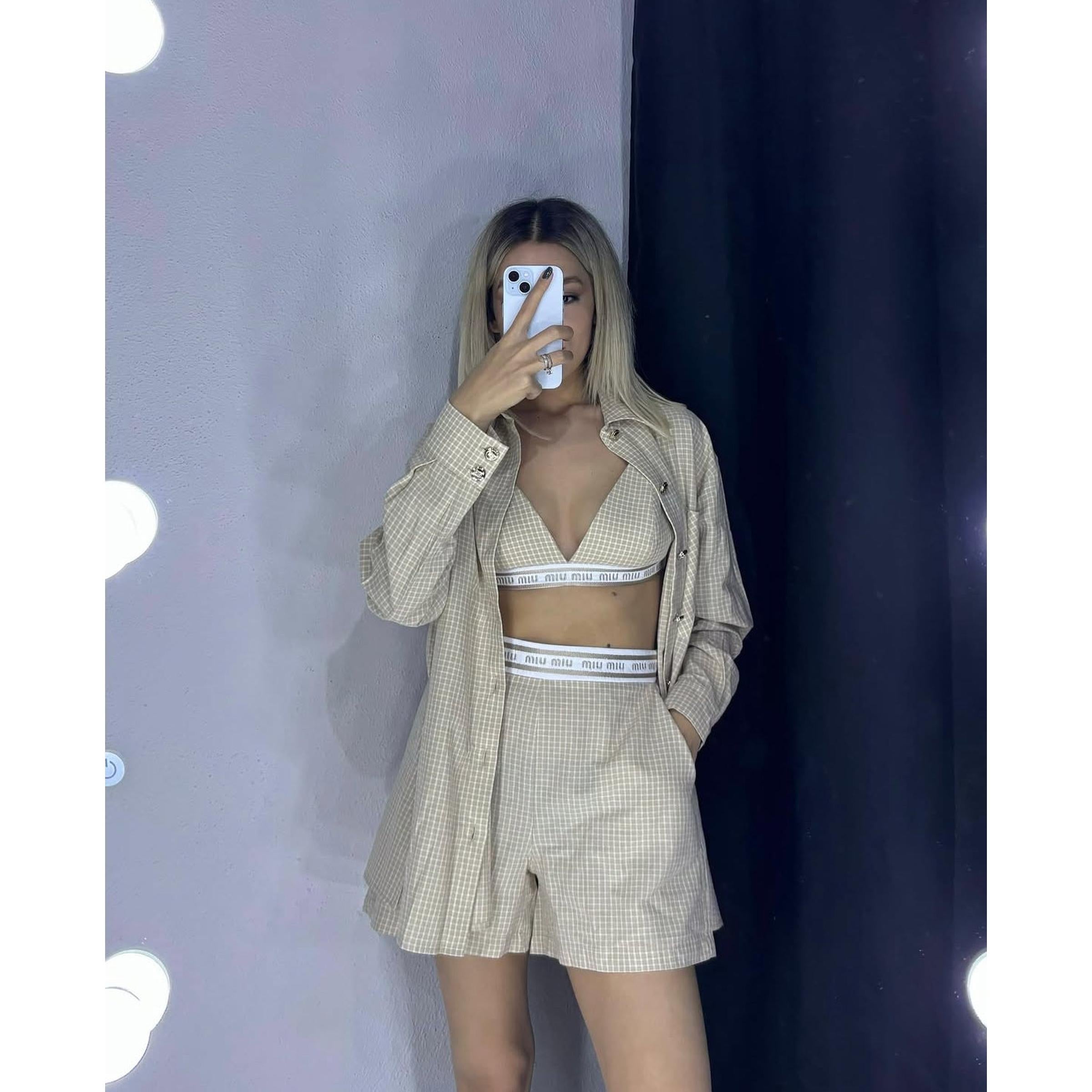 Beige Women Set in 3 Pieces