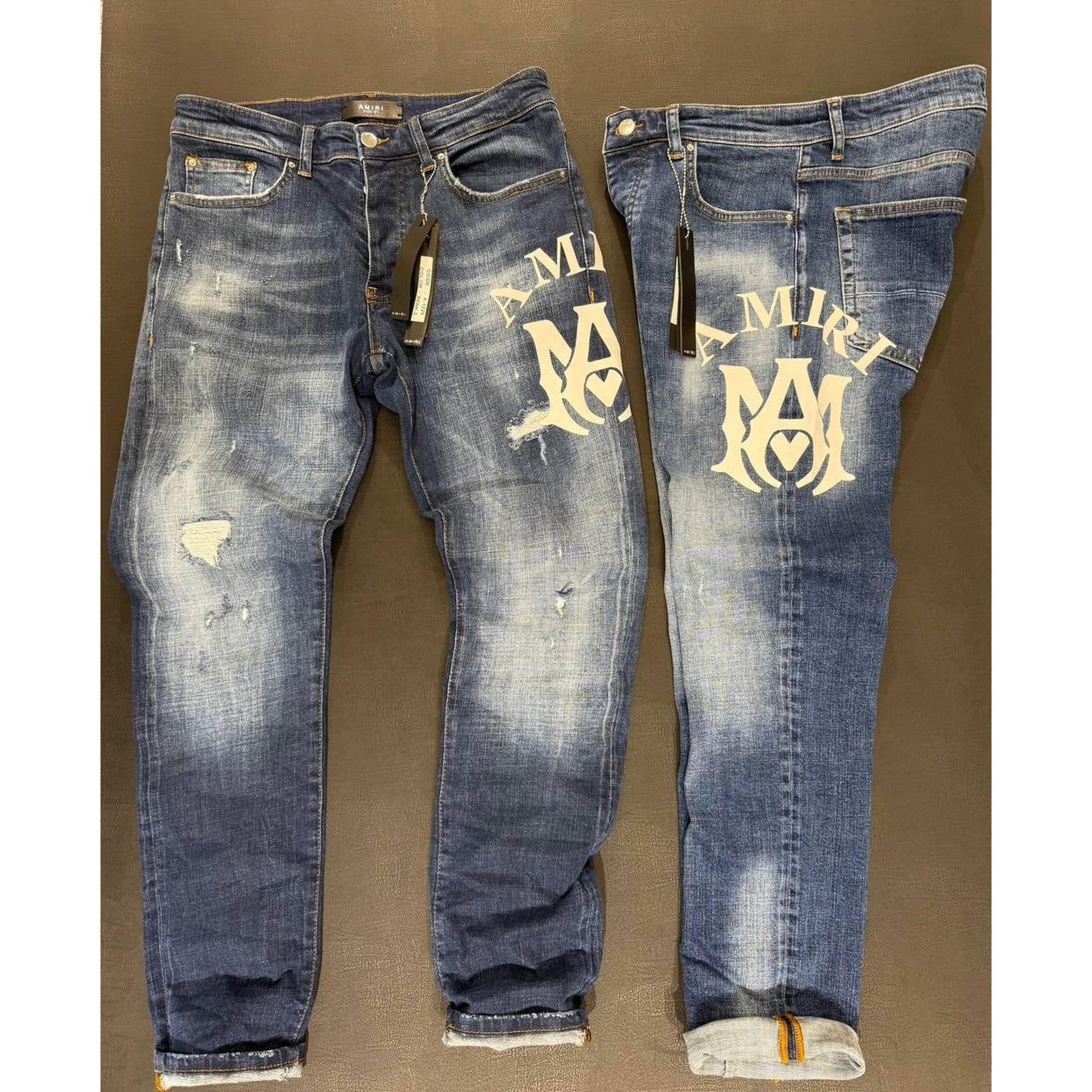 Blue Men Jeans with Logo