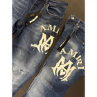 Blue Men Jeans with Logo