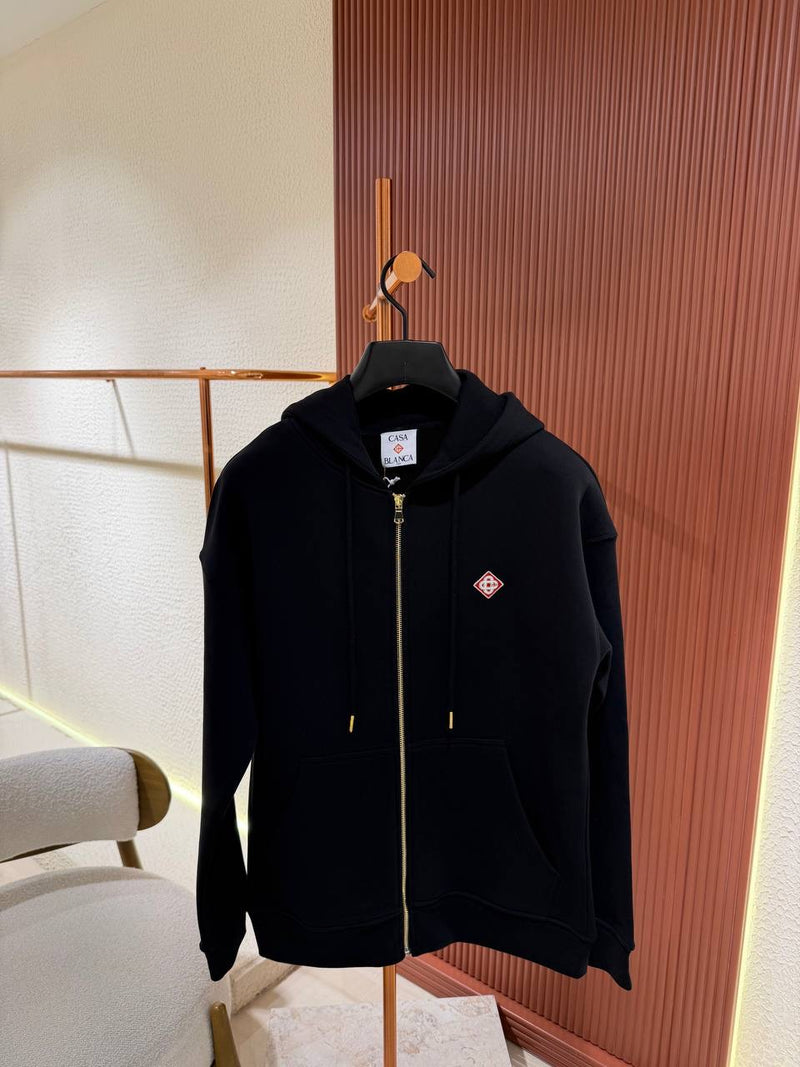 Black Zipper Sweatshirt