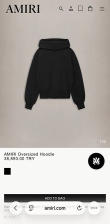 Black Oversized Hoodie